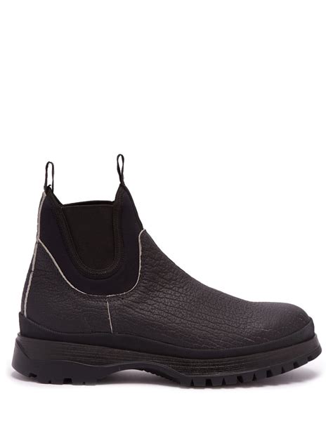 prada brixxen leather chelsea boot.